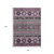 8' X 10' Purple Plum And Gray Tribal Washable Indoor Outdoor Area Rug