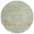 8' Sage And Copper Round Medallion Washable Indoor Outdoor Area Rug