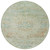 8' Sage And Copper Round Medallion Washable Indoor Outdoor Area Rug