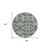 8' Blue And Purple Round Geometric Washable Indoor Outdoor Area Rug