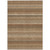 9' X 12' Taupe And Brown Striped Washable Indoor Outdoor Area Rug