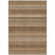 9' X 12' Taupe And Brown Striped Washable Indoor Outdoor Area Rug
