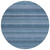 8' Denim Blue And Sky Blue Round Striped Washable Indoor Outdoor Area Rug