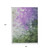 8' X 10' Purple Olive Green And Silver Abstract Washable Indoor Outdoor Area Rug