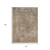 8' X 10' Beige And Taupe Abstract Washable Indoor Outdoor Area Rug