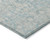 9' X 12' Aqua Damask Washable Indoor Outdoor Area Rug