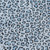 8' Blue Round Animal Print Washable Indoor Outdoor Area Rug