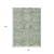 8' X 10' Sage And Gold Medallion Washable Indoor Outdoor Area Rug