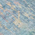 8' Blue Round Abstract Washable Indoor Outdoor Area Rug