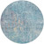 8' Blue Round Abstract Washable Indoor Outdoor Area Rug