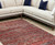 9' X 13' Red and Gray Oriental Non Skid Area Rug