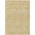 5' X 8' Gold And Ivory Abstract Washable Indoor Outdoor Area Rug