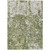 5' X 8' Olive Green And Ivory Abstract Washable Indoor Outdoor Area Rug
