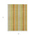 5' X 8' Tan Orange and Green Striped Washable Non Skid Indoor Outdoor Area Rug