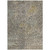 5' X 8' Ivory Gray And Black Abstract Washable Indoor Outdoor Area Rug