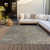 5' X 8' Ivory Gray And Black Abstract Washable Indoor Outdoor Area Rug