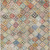 5' X 8' Terra Cotta Beige And Teal Blue Geometric Washable Indoor Outdoor Area Rug