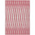 3' X 5' Blush And Ivory Geometric Washable Indoor Outdoor Area Rug