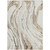 5' X 8' Ivory Beige And Brown Abstract Washable Indoor Outdoor Area Rug
