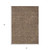 3' X 5' Brown Gold And Ivory Polka Dot Washable Indoor Outdoor Area Rug