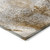 5' X 8' Brown Abstract Washable Non Skid Indoor Outdoor Area Rug