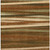 3' X 5' Brown Copper And Beige Striped Washable Indoor Outdoor Area Rug