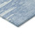 5' X 8' Sky Blue And Denim Blue Abstract Washable Indoor Outdoor Area Rug