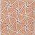 5' X 8' Salmon And Ivory Geometric Washable Indoor Outdoor Area Rug