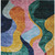 3' X 5' Green Orange And Pink Abstract Washable Indoor Outdoor Area Rug