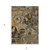 5' X 8' Brown Terracotta and Gray Floral Washable Non Skid Indoor Outdoor Area Rug