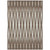 3' X 5' Brown And Ivory Geometric Washable Indoor Outdoor Area Rug