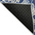 5' X 8' Navy Blue Gray And Ivory Abstract Washable Indoor Outdoor Area Rug