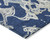 5' X 8' Navy Blue Gray And Ivory Abstract Washable Indoor Outdoor Area Rug