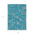 5' X 8' Teal Blue Ivory And Pink Floral Washable Indoor Outdoor Area Rug