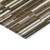 5' X 8' Brown And Ivory Striped Washable Indoor Outdoor Area Rug
