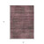 5' X 8' Merlot And Gray Striped Washable Indoor Outdoor Area Rug