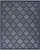 7' X 10' Navy Blue Geometric Flatweave Area Rug