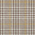 3' X 5' Brown And Beige Plaid Washable Indoor Outdoor Area Rug