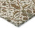 3' X 5' Ivory Brown And Red Floral Washable Indoor Outdoor Area Rug