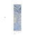 8' Runner Navy Blue Abstract Washable Non Skid Indoor Outdoor Runner Rug