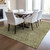 3' X 5' Green Beige And Brown Abstract Washable Indoor Outdoor Area Rug