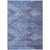 3' X 5' Navy Blue Charcoal And Gray Southwestern Washable Indoor Outdoor Area Rug