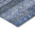 5' X 8' Navy Blue And Denim Blue Southwestern Washable Indoor Outdoor Area Rug