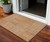 3' X 5' Copper And Ivory Geometric Washable Indoor Outdoor Area Rug