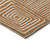 3' X 5' Copper And Ivory Geometric Washable Indoor Outdoor Area Rug
