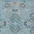 3' X 5' Sky Blue Gray And Charcoal Floral Washable Indoor Outdoor Area Rug