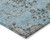 3' X 5' Sky Blue Gray And Charcoal Floral Washable Indoor Outdoor Area Rug