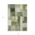 3' X 5' Sage And Fern Green Geometric Washable Indoor Outdoor Area Rug