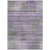 5' X 8' Purple Lavender And Gray Striped Washable Indoor Outdoor Area Rug