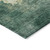 5' X 8' Green And Ivory Abstract Washable Indoor Outdoor Area Rug